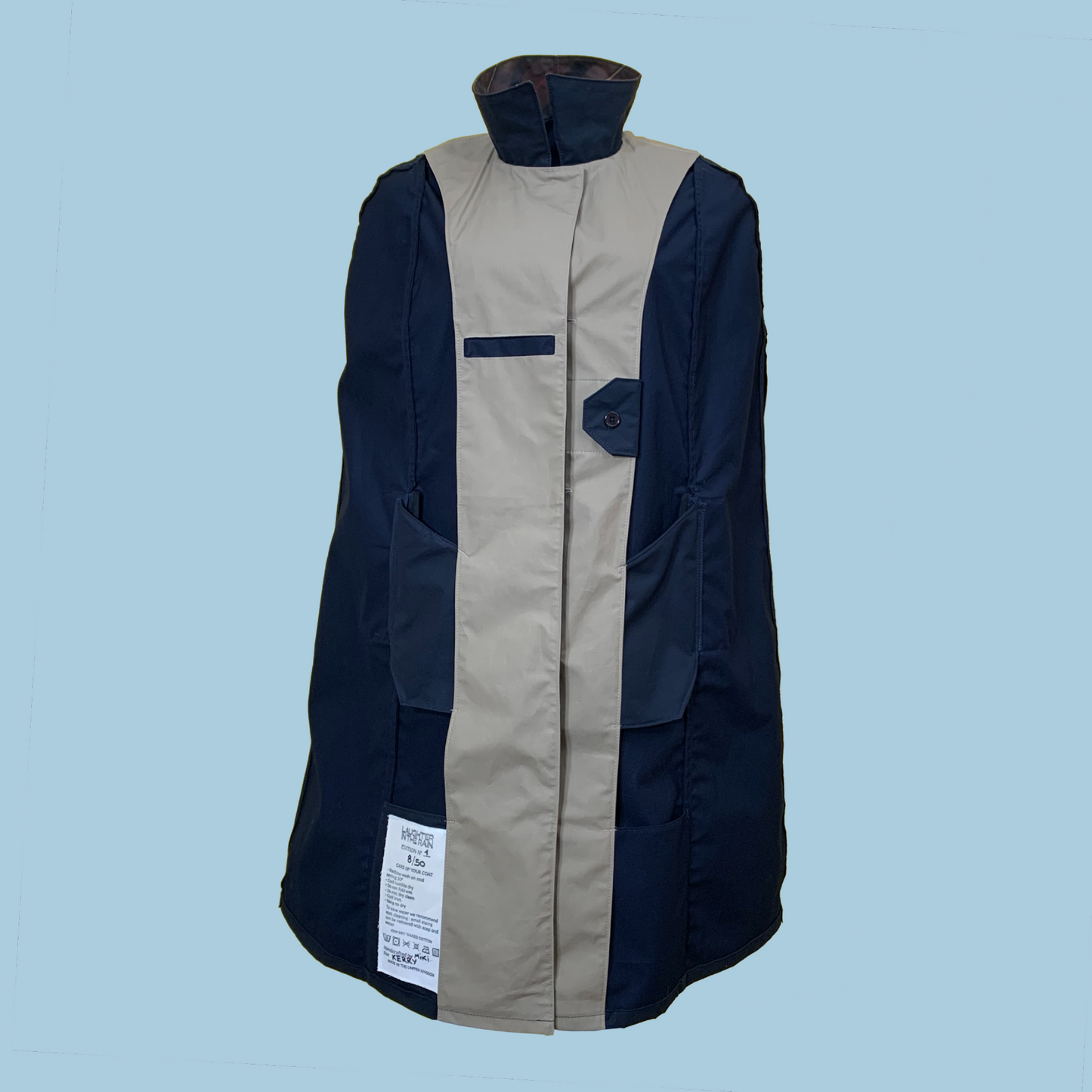 LR Genderless Signature Cape - SP Navy/Delamere/Beige